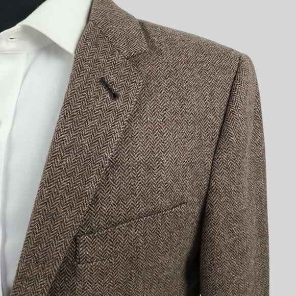 J. Crew Men's Ludlow Herringbone Sport Coat Blazer 40R - Picture 5 of 14